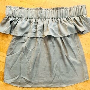 EXPRESS Silky Off-Shoulder Blouse Sz Med
